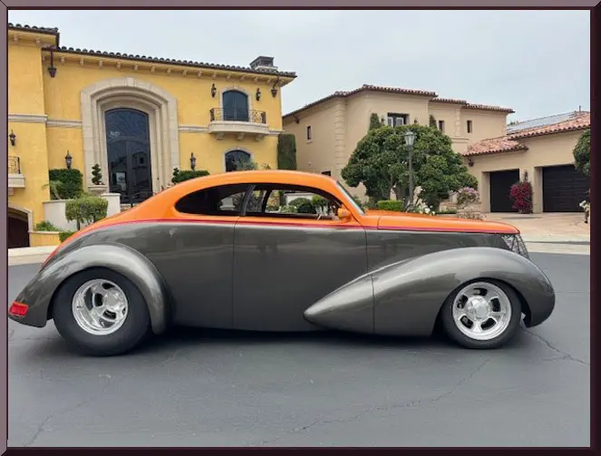 Vintage car with modern modifications