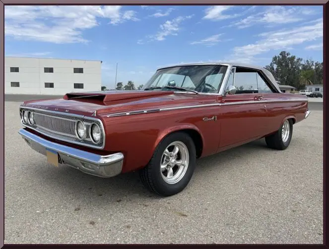 Retro car with chrome details