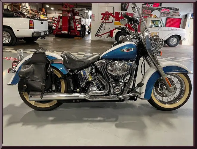 Retro-style bike parked indoors