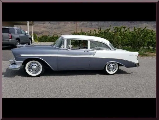 Retro car with whitewall tires