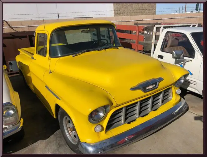Classic yellow pickup truck