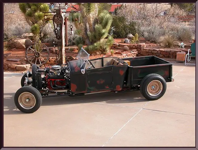 Vintage custom hot rod truck