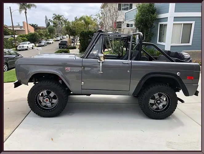 Classic gray off-road vehicle