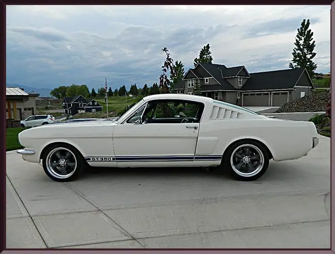 Classic car on suburban street