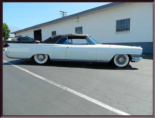 Vintage convertible parked outside