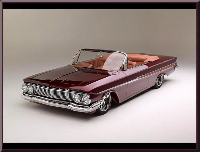Vintage convertible with chrome details