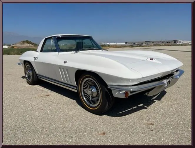 Vintage convertible car under clear sky