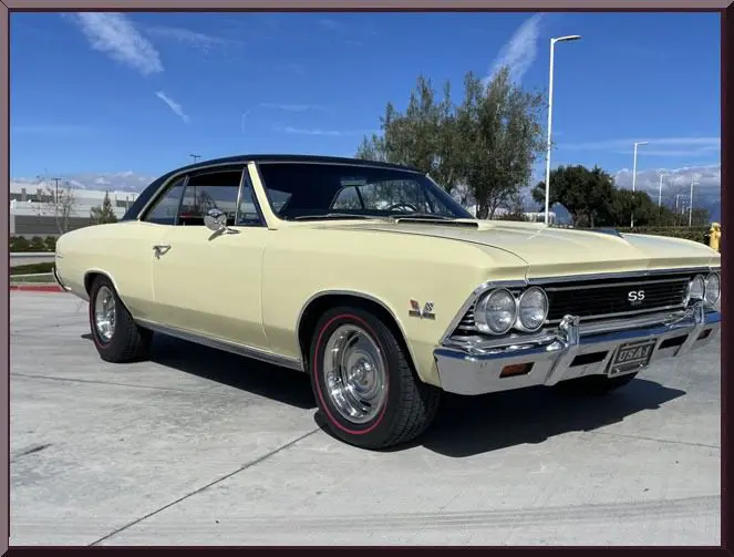 Classic car parked outdoors on concrete