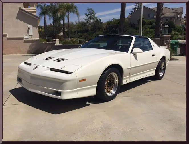 Classic car with gold wheels